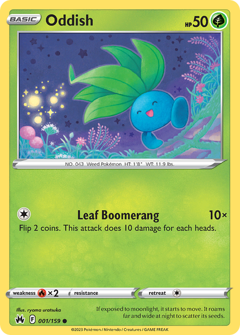 001 Oddish — Crown Zenith — English