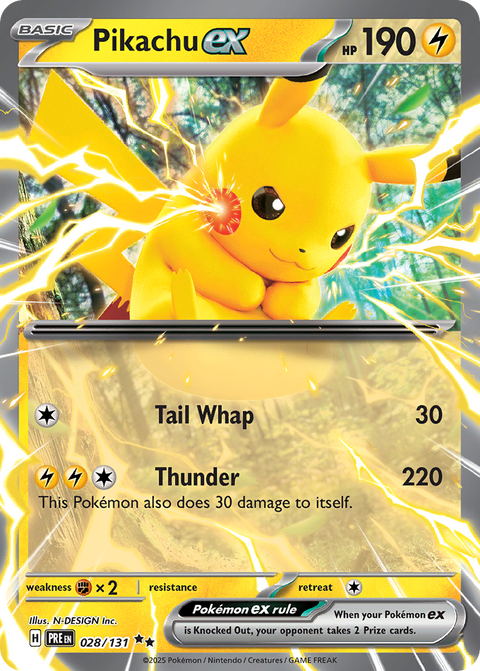 028 Pikachu ex — Prismatic Evolutions — English