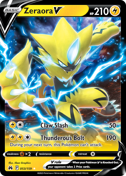 053 Zeraora V — Crown Zenith — English