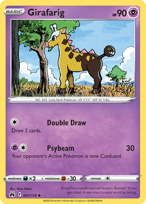 061 Girafarig — Crown Zenith — English