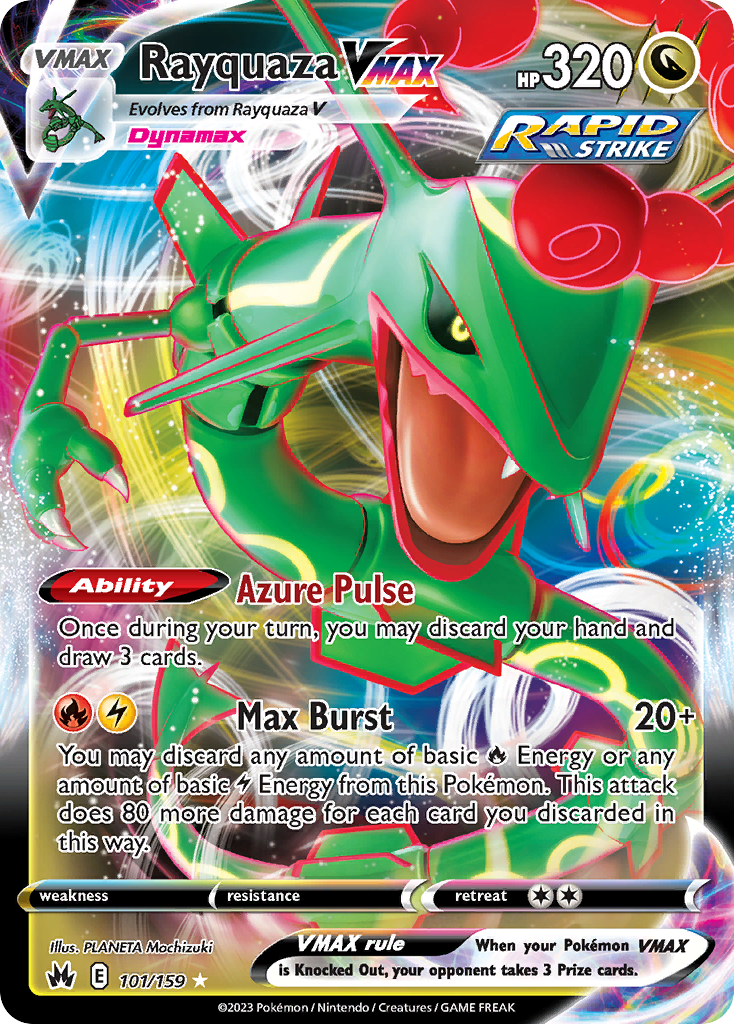 101 Rayquaza VMAX — Crown Zenith — English