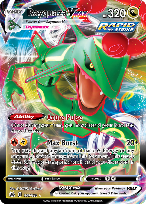101 Rayquaza VMAX — Crown Zenith — English