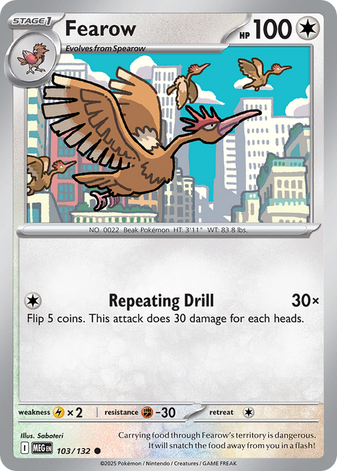 103 Fearow — Mega Evolution — English