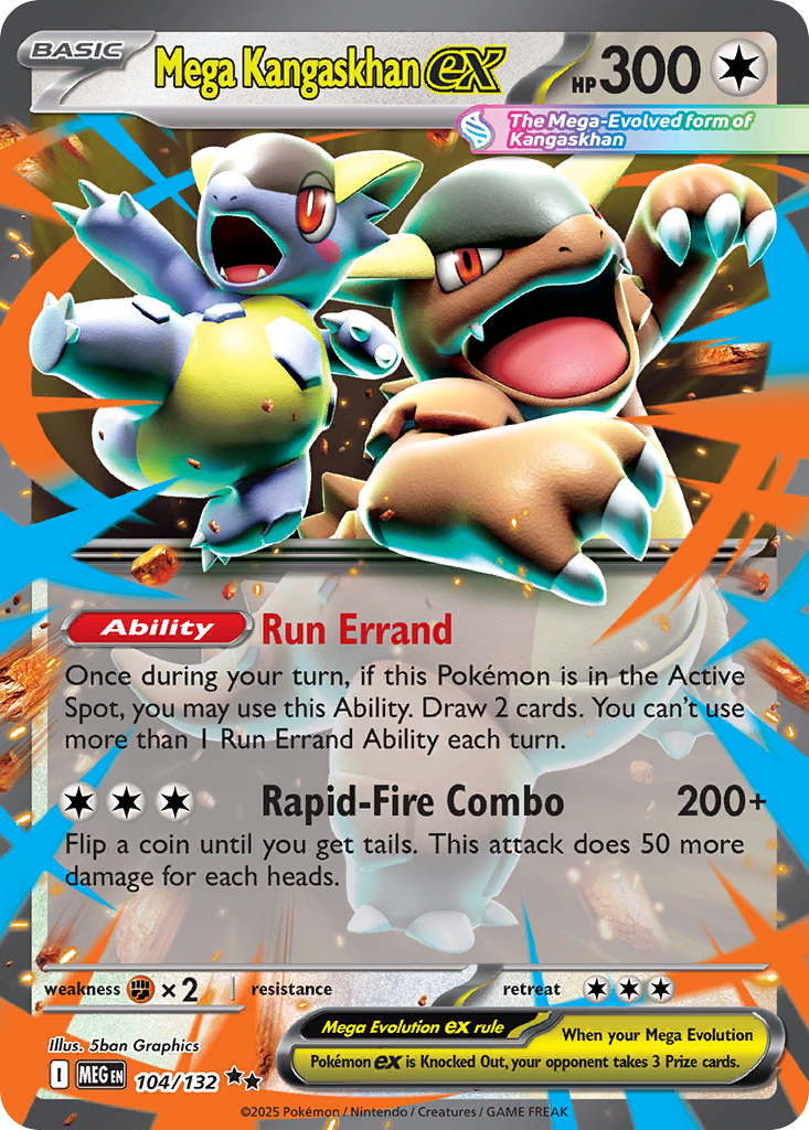 104 Mega Kangaskhan ex — Mega Evolution — English