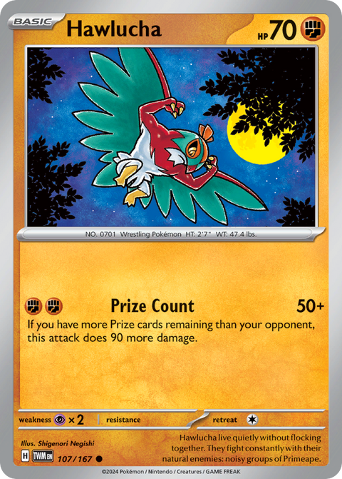 107 Hawlucha — Twilight Masquerade — English