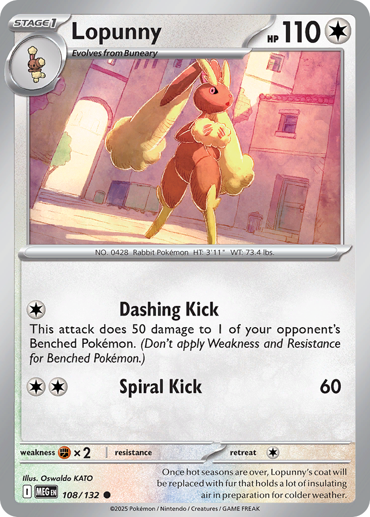108 Lopunny — Mega Evolution — English
