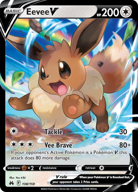108 Eevee V — Crown Zenith — English