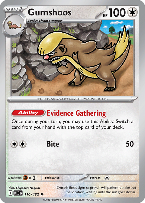 110 Gumshoos — Mega Evolution — English