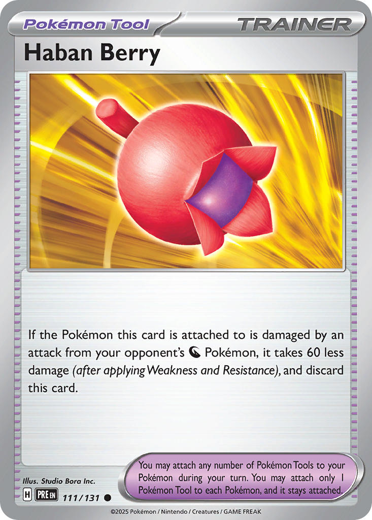 111 Haban Berry — Prismatic Evolutions — English