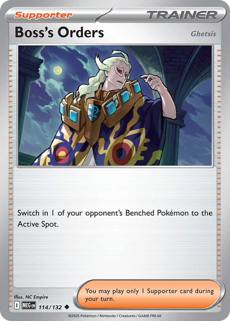 114 Boss's Orders — Mega Evolution — English