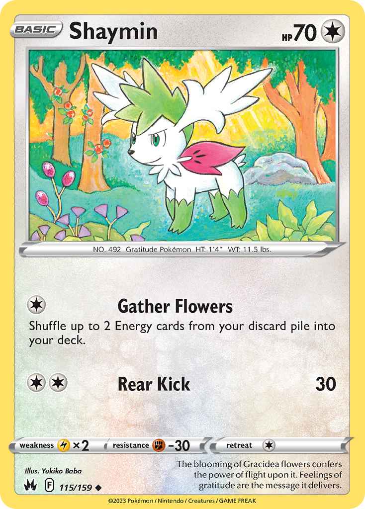 115 Shaymin — Crown Zenith — English