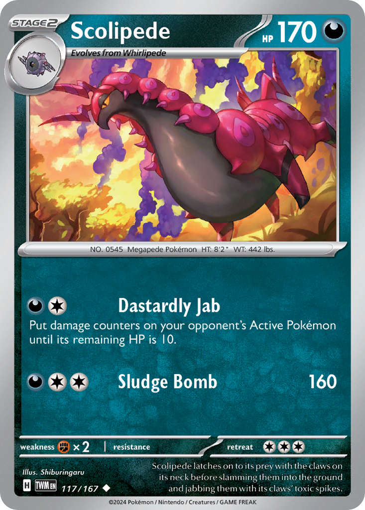 117 Scolipede — Twilight Masquerade — English