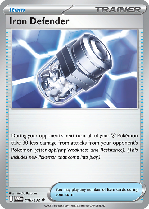 118 Iron Defender — Mega Evolution — English