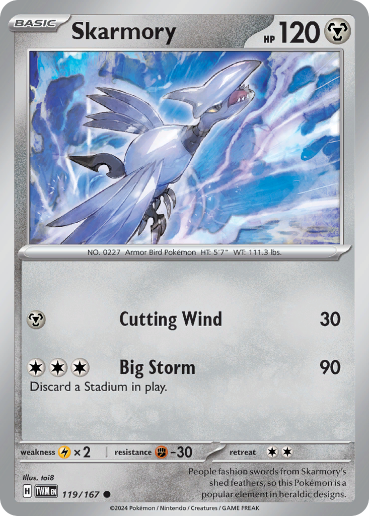 119 Skarmory — Twilight Masquerade — English