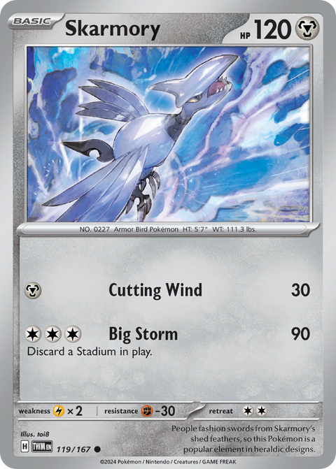 119 Skarmory — Twilight Masquerade — English