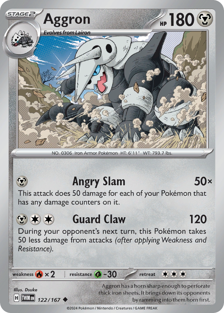 122 Aggron — Twilight Masquerade — English