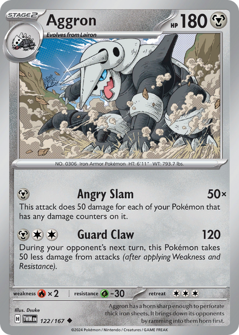 122 Aggron — Twilight Masquerade — English