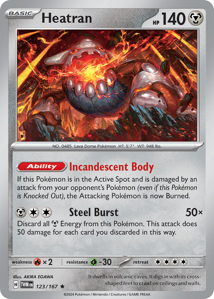 123 Heatran — Twilight Masquerade — English