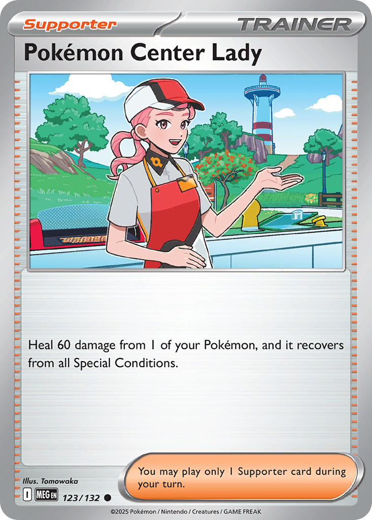 123 Pokemon Center Lady — Mega Evolution — English