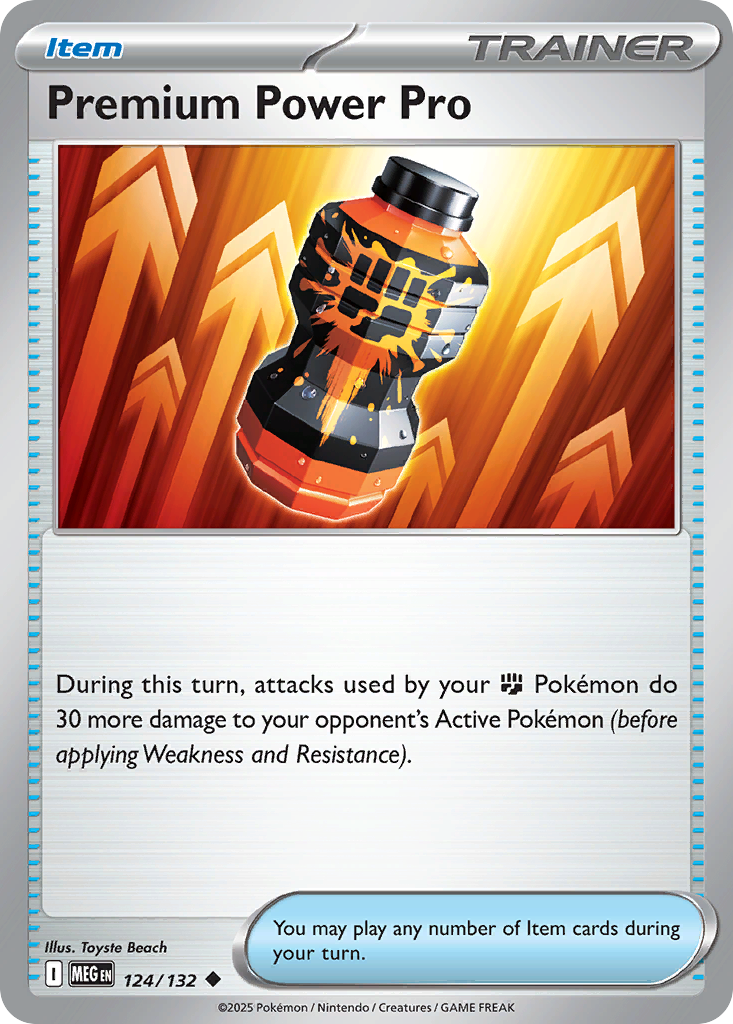 124 Premium Power Pro — Mega Evolution — English