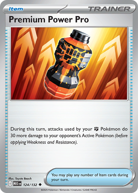 124 Premium Power Pro — Mega Evolution — English