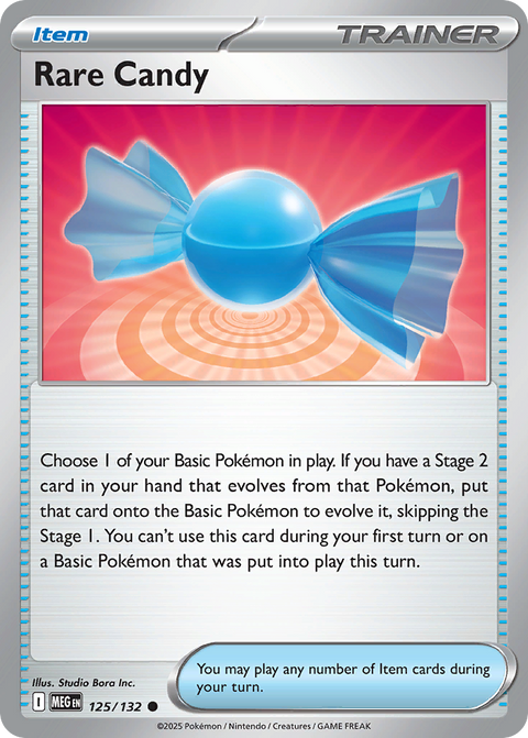 125 Rare Candy — Mega Evolution — English