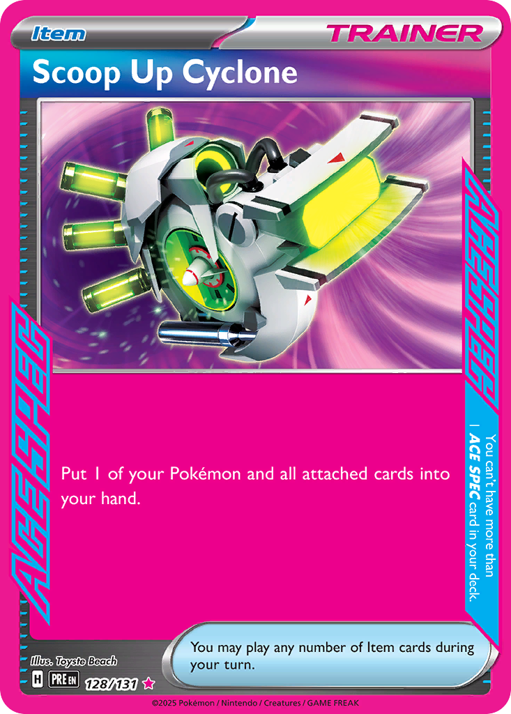 128 Scoop Up Cyclone — Prismatic Evolutions — English