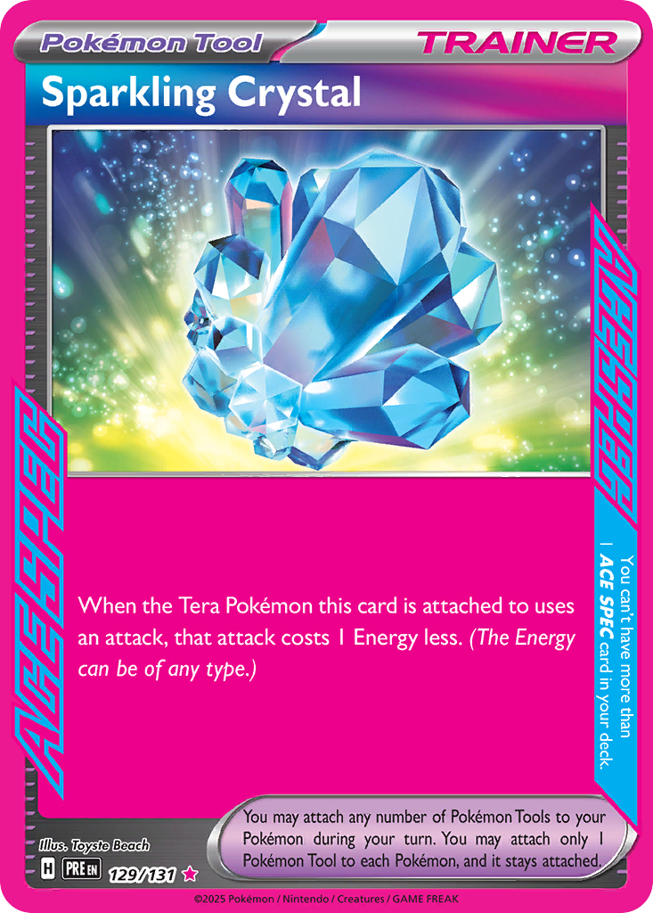 129 Sparkling Crystal — Prismatic Evolutions — English