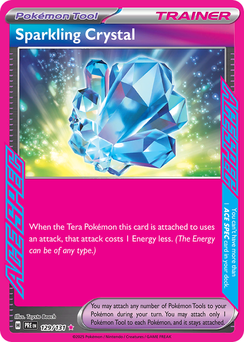 129 Sparkling Crystal — Prismatic Evolutions — English
