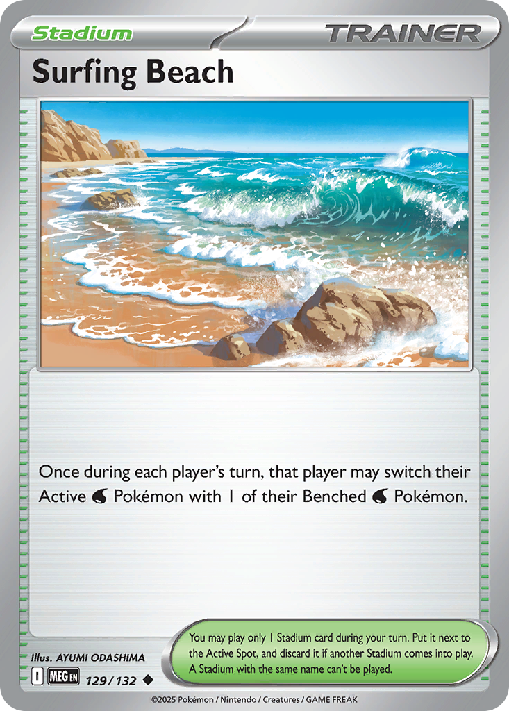129 Surfing Beach — Mega Evolution — English
