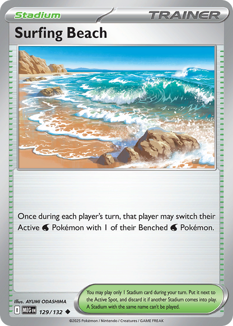 129 Surfing Beach — Mega Evolution — English
