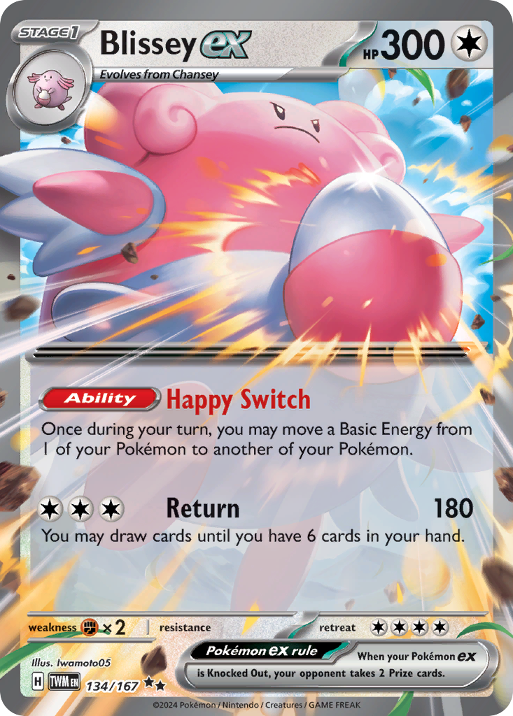 134 Blissey ex — Twilight Masquerade — English