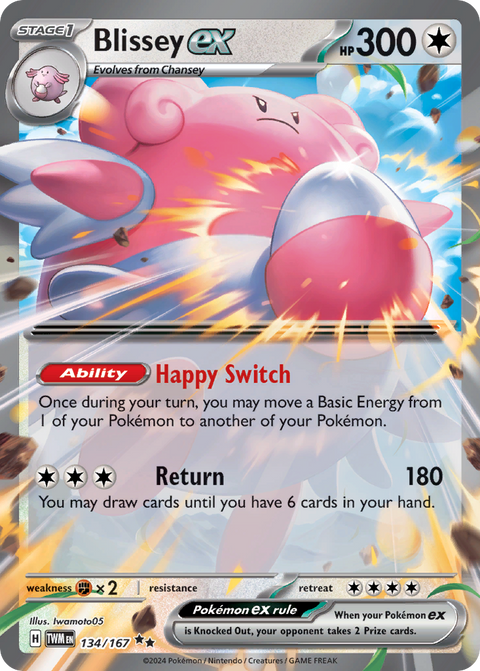 134 Blissey ex — Twilight Masquerade — English