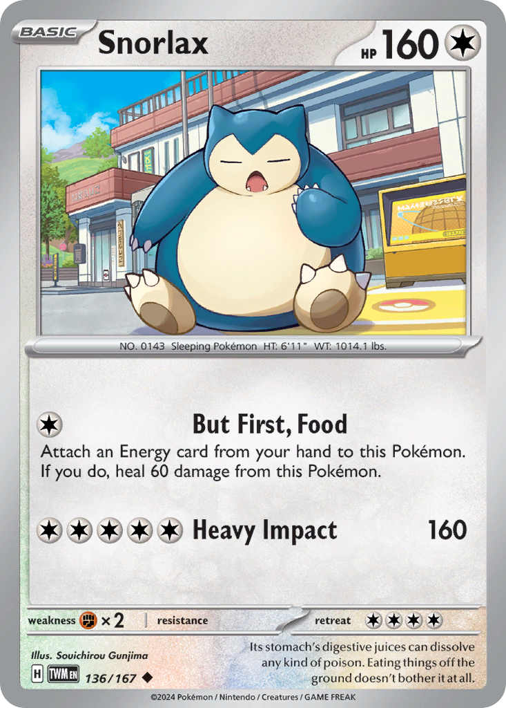 136 Snorlax — Twilight Masquerade — English