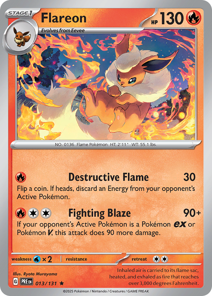 013 Flareon — Prismatic Evolutions — English