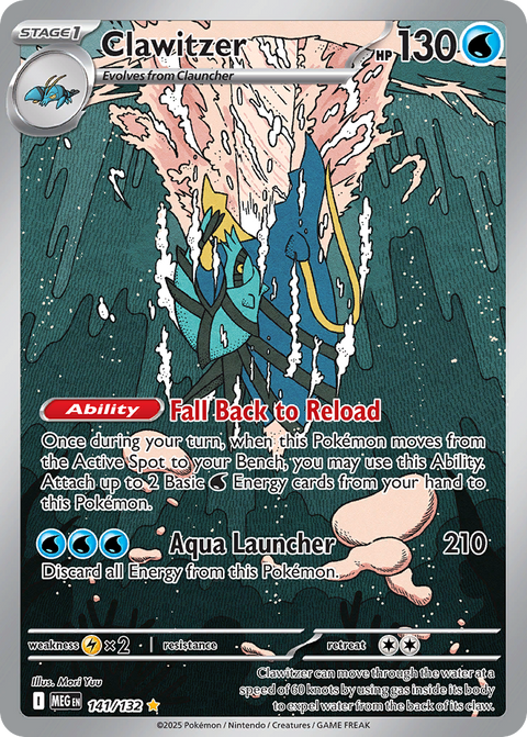 141 Clawitzer — Mega Evolution — English