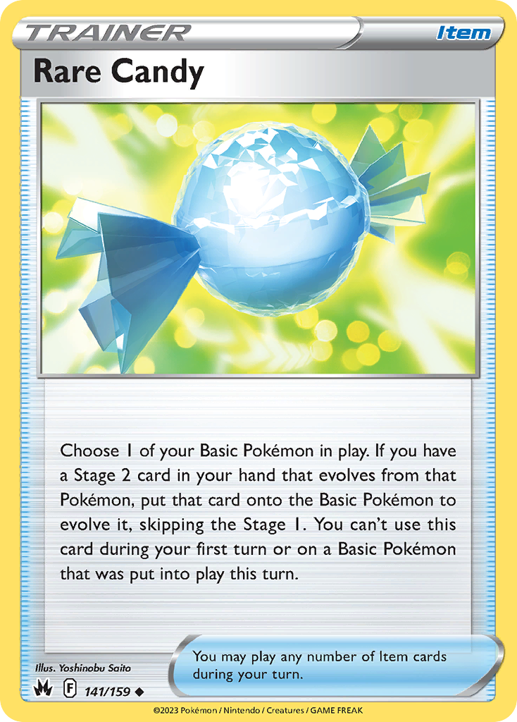 141 Rare Candy — Crown Zenith — English