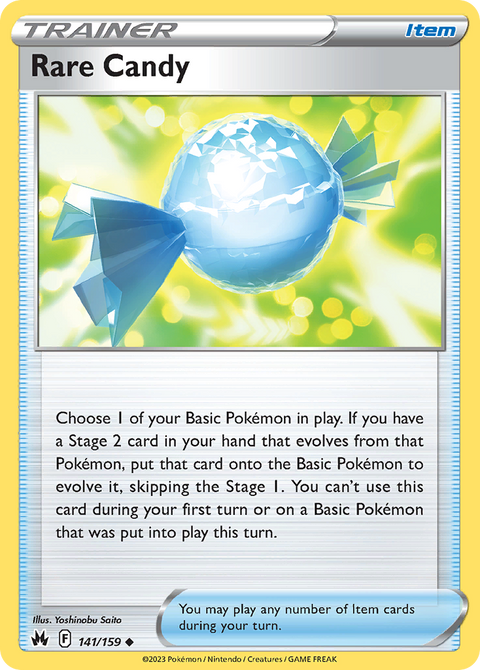 141 Rare Candy — Crown Zenith — English