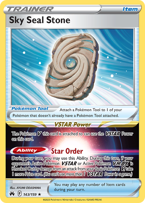 143 Sky Seal Stone — Crown Zenith — English