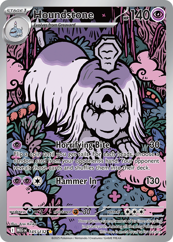 145 Houndstone — Mega Evolution — English