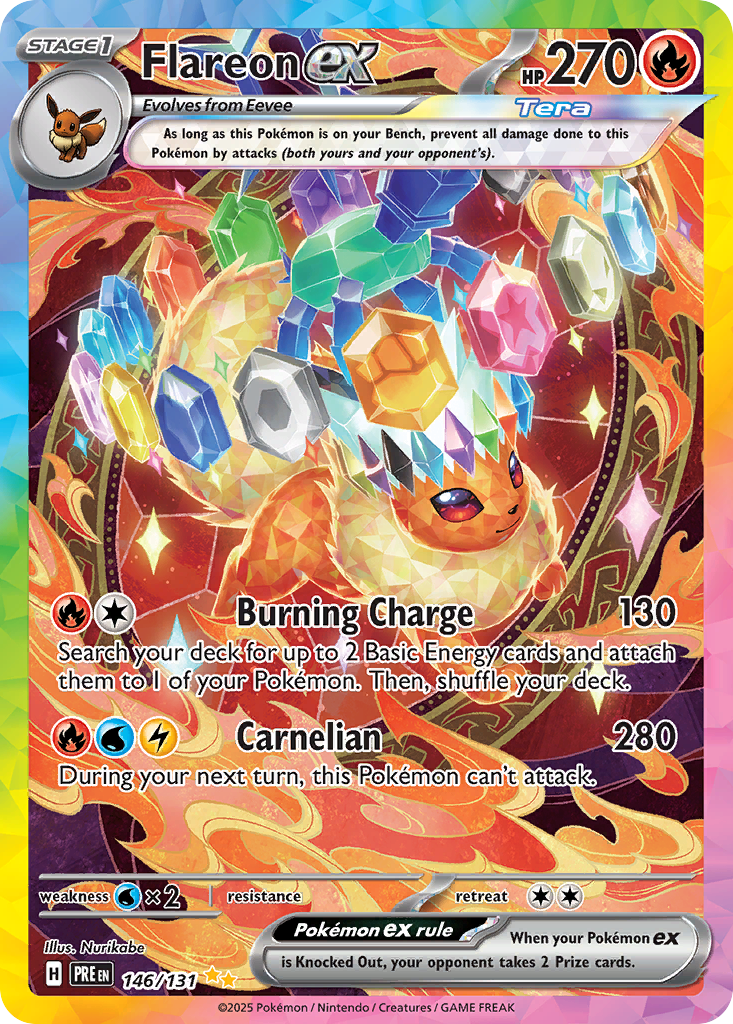 146 Flareon ex — Prismatic Evolutions — English