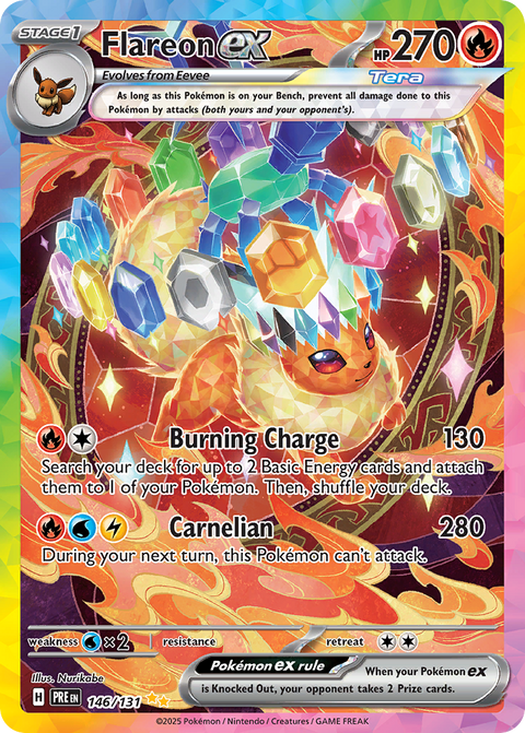 146 Flareon ex — Prismatic Evolutions — English