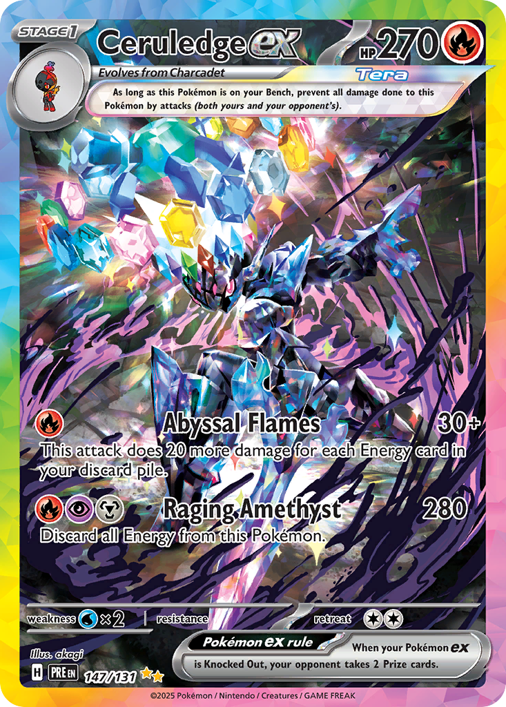 147 Ceruledge ex — Prismatic Evolutions — English