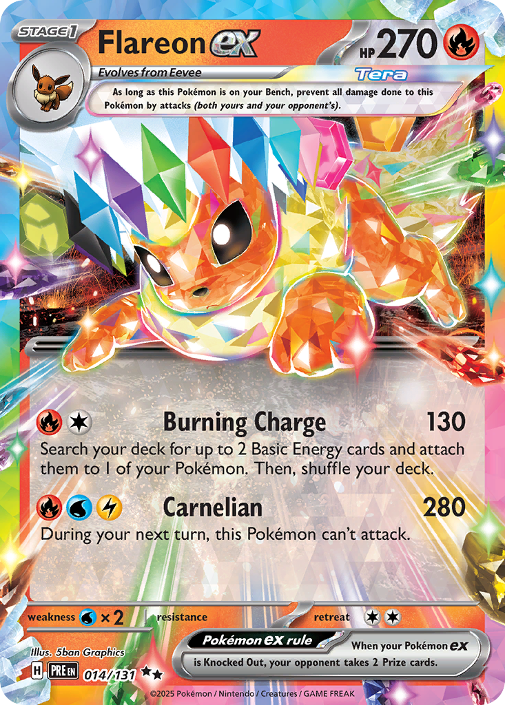 014 Flareon ex — Prismatic Evolutions — English