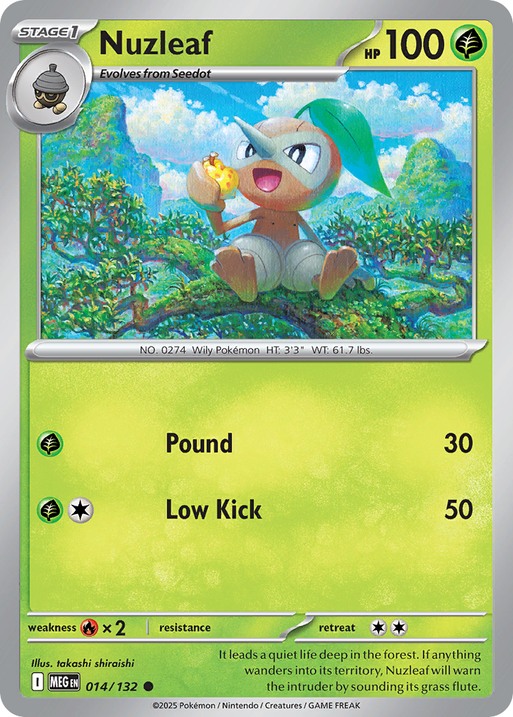 014 Nuzleaf — Mega Evolution — English