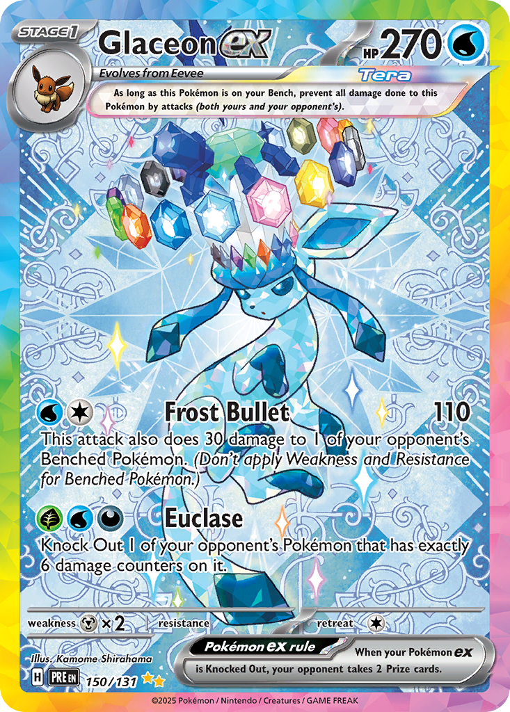 150 Glaceon ex — Prismatic Evolutions — English