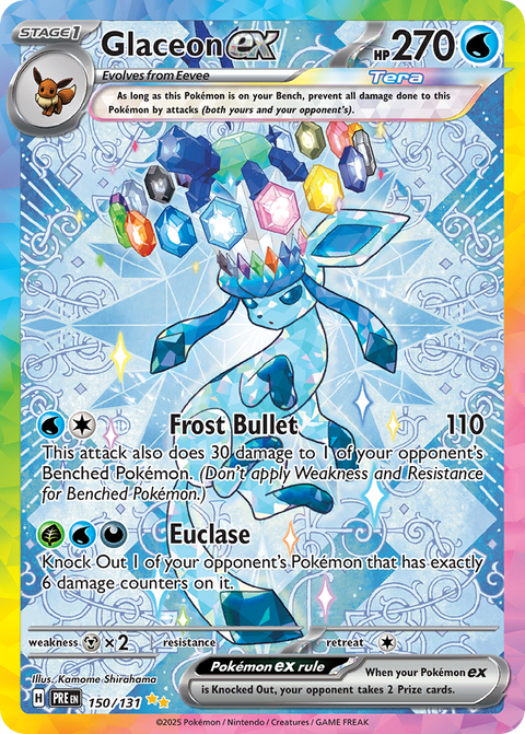150 Glaceon ex — Prismatic Evolutions — English