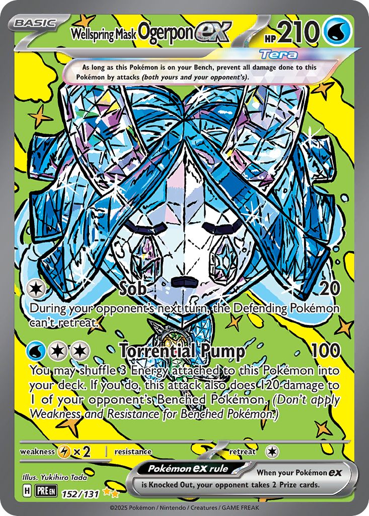 152 Wellspring Mask Ogerpon ex — Prismatic Evolutions — English
