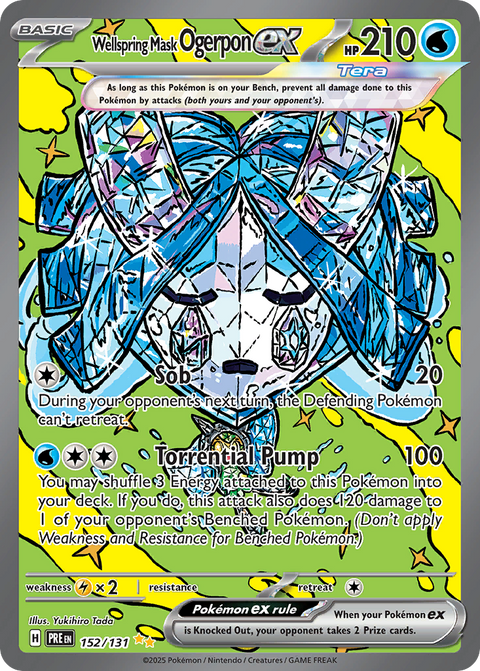 152 Wellspring Mask Ogerpon ex — Prismatic Evolutions — English