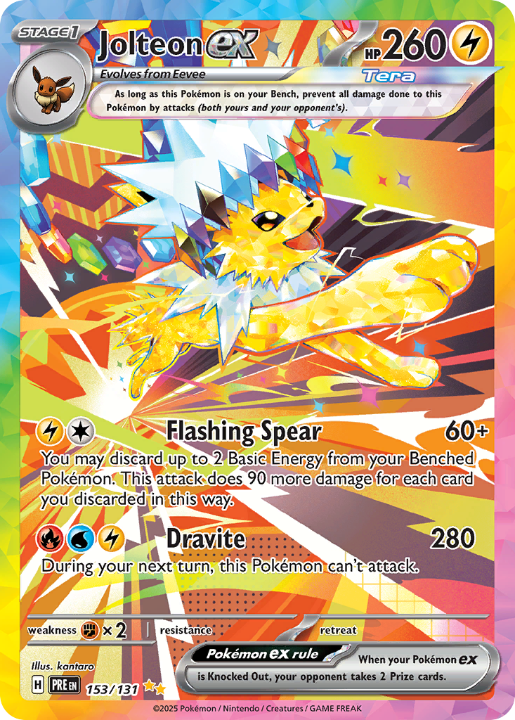 153 Jolteon ex — Prismatic Evolutions — English